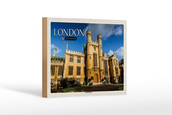 Panneau en bois villes Londres Angleterre Royaume-Uni Lambeth Palace 18x12 cm 1