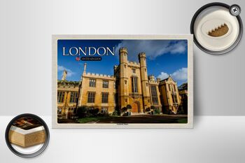 Panneau en bois villes Londres Angleterre Royaume-Uni Lambeth Palace 18x12 cm 2