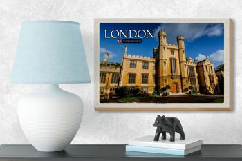Panneau en bois villes Londres Angleterre Royaume-Uni Lambeth Palace 18x12 cm 3