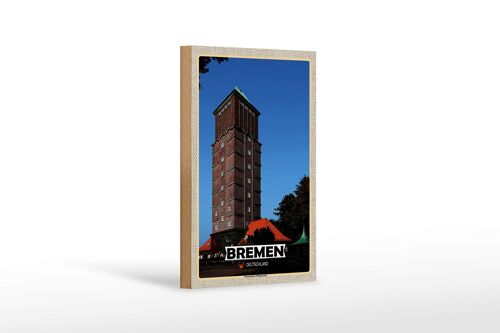 Holzschild Städte Bremen Deutschland Walle Stadt 18x12 cm Dekoration