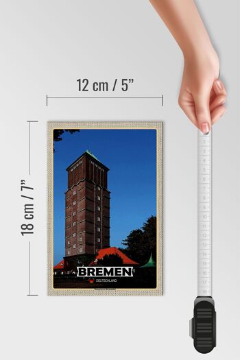Panneau en bois villes Brême Allemagne Walle ville 18x12 cm décoration 4