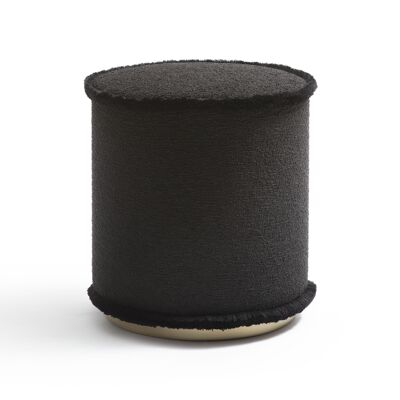 LE Pouf Bouclé Noir