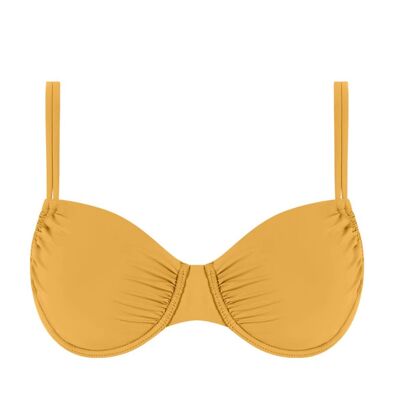 Reducer bikini top with double straps-Amber