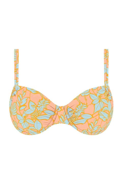 Reducer bikini top with double straps-Nectarine Leaves