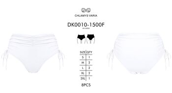 Braguita de bikini de cintura alta-Blanco 3