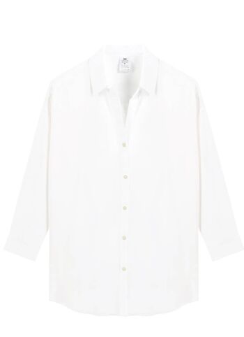 Chemises de plage-Blanc 1
