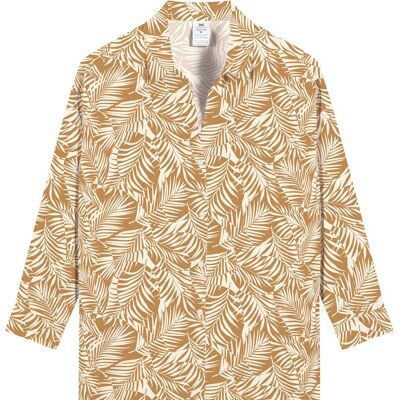 Beach Shirts-Brown Banana Leaf