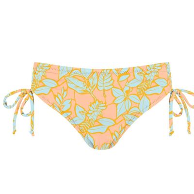 Bikini bottom for Girls-Amber-Nectarine Leaves