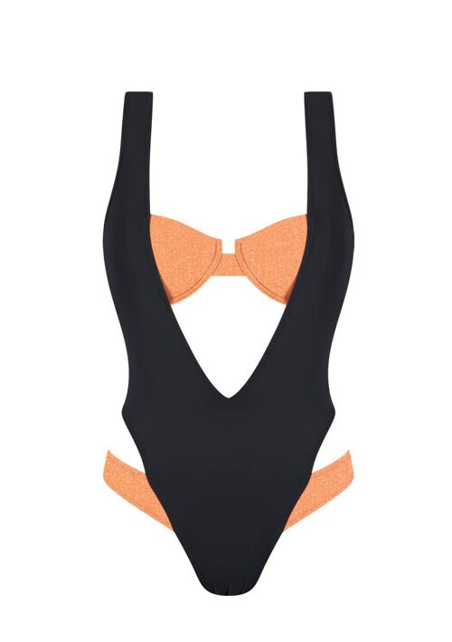 Lurex Swimsuit-Orange Vitamin C