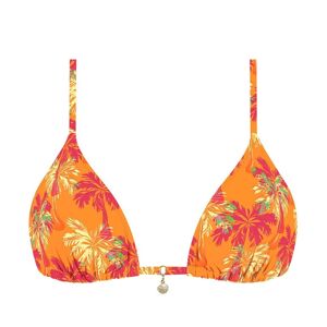 Haut de Bikini Triangle Lurex-Cocotier Orange