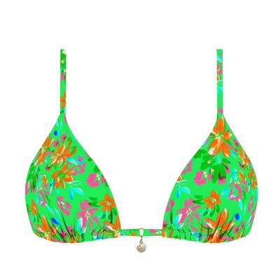 Top bikini a triangolo lurex-Jardín