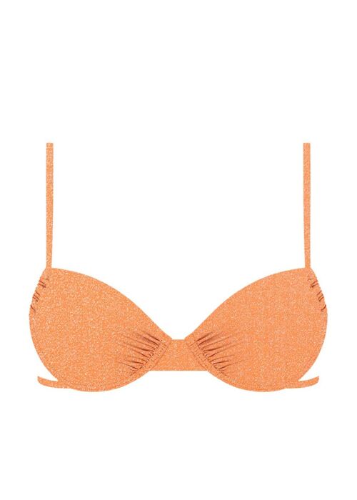 Top de bikini de lúrex-naranja vitamina C