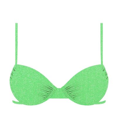 Lurex Bikini Top -Green oasis
