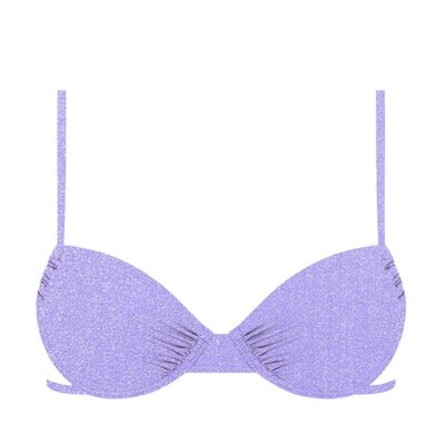 Haut de Bikini Lurex-Roland violet
