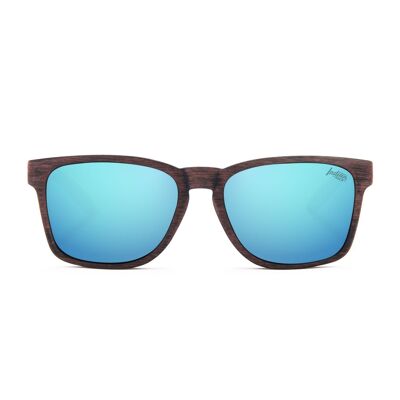 The Indian Face Free Spirit Holz / Blaue Sonnenbrille