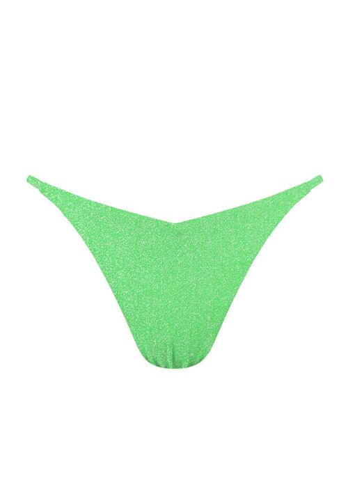 Lurex Bikini Thong-Green oasis