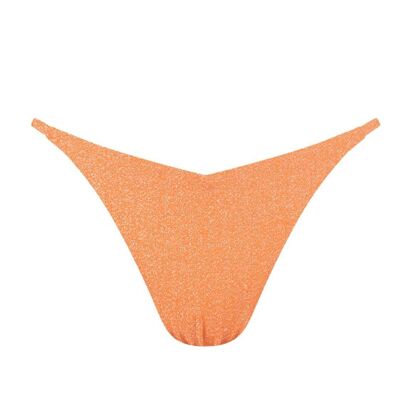 String Bikini Lurex-Orange Vitamine C