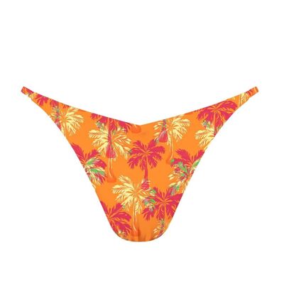 String Bikini Lurex-Cocotier Orange