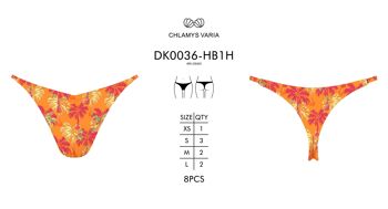 String Bikini Lurex-Cocotier Orange 3