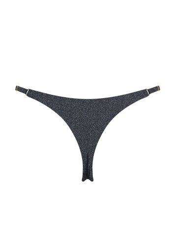 String Bikini Lurex-Noir 2