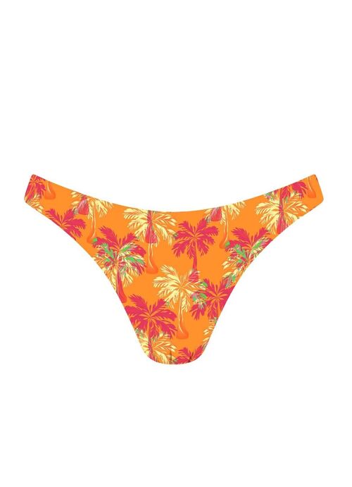 Braguita de bikini brasileña de lúrex-Cocotero naranja