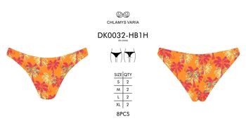 Bas de Bikini Brésilien Lurex-Cocotier Orange 3