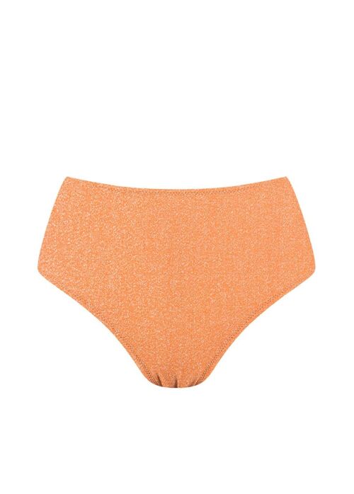 High Wasit Bikini Bottom-Orange Vitamin C