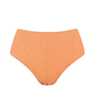 Bikinihose mit hoher Taille - Orange Vitamin C