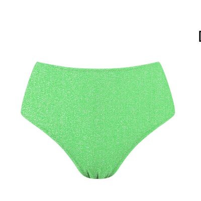 Bas de bikini taille haute-Oasis vert