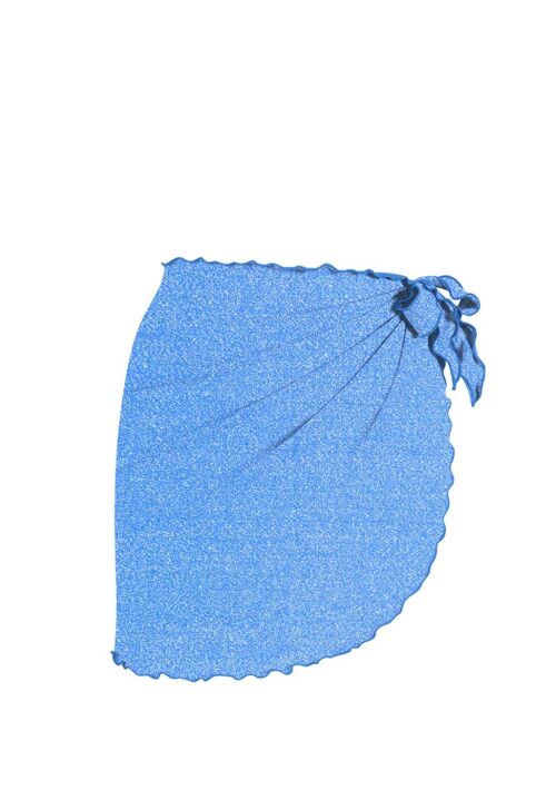 Lurex sarong for Beach-Aurora Blue