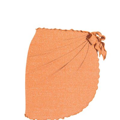 Lurex sarong for Beach-Orange Vitamin C