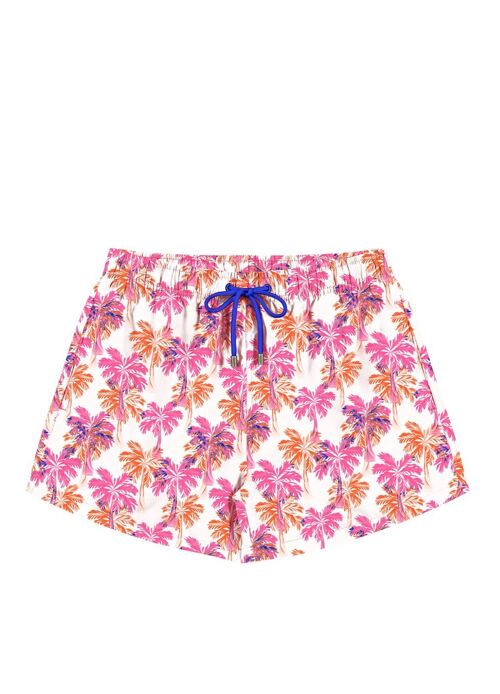 Men´s Swim Shorts-Pink Coconut Tree