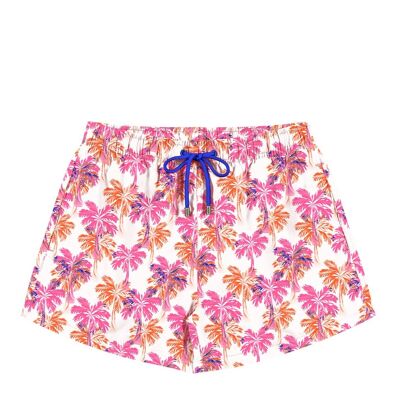 Men´s Swim Shorts-Pink Coconut Tree