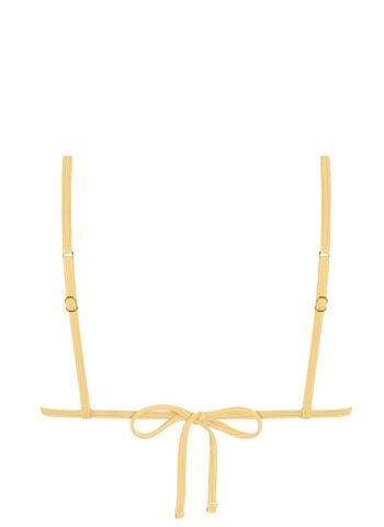 Haut de bikini triangle acanalado - Pera amarilla 2
