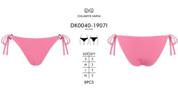 Braguitas de bikini acanaladas de cobertura estándar - Melocoton 3
