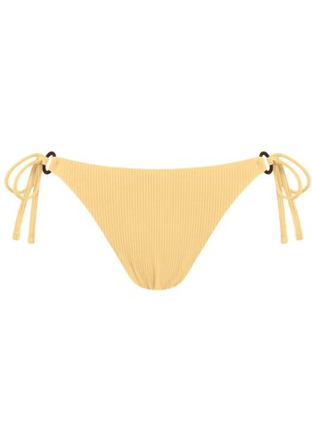 Braguitas de bikini acanaladas Cobertura estándar - Pera amarilla 1