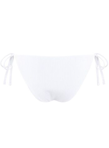 Braguitas de bikini acanaladas Cobertura estándar - Blanco 2