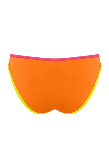 Bas de bikini avec bande contrastée-Orange Vitamine C 2