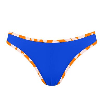 Parte inferiore del bikini con fascia a contrasto-Blu Navy