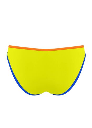 Bas de bikini avec bande contrastée-Lime 2