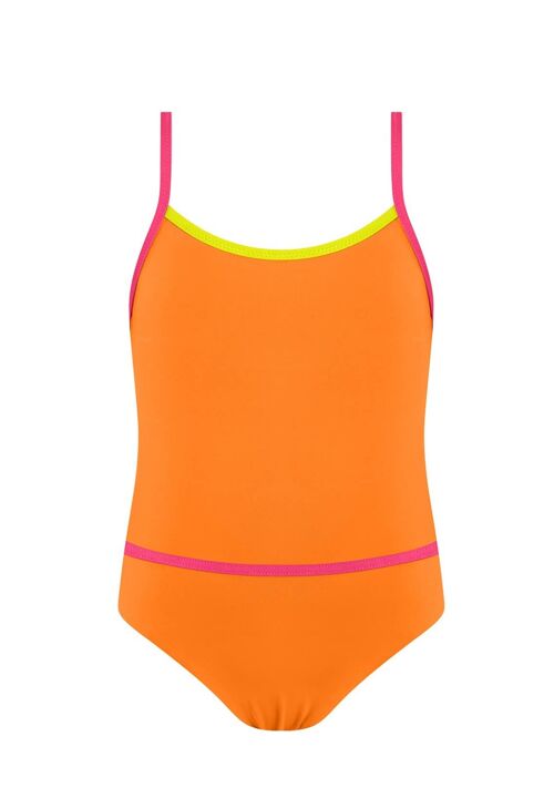 Girls´s Swimsuit-Orange Vitamin C