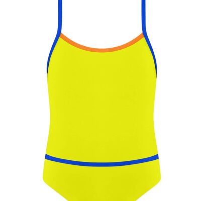 Girls´s Swimsuit-Lime