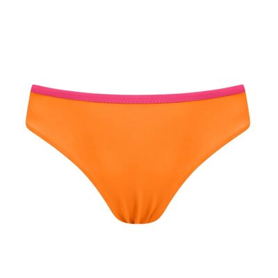 Slip bikini bambina-Arancio Vitamina C