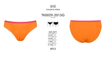 Bas de bikini fille-Orange Vitamine C 3