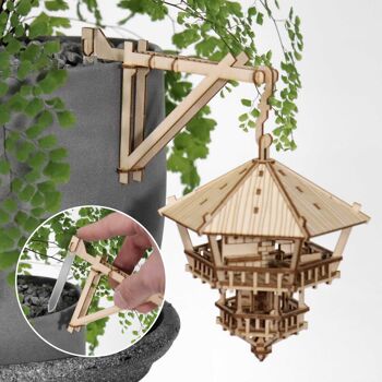 Tiny Treehouses Treetop Hideaway, Puzzle 3D en bois DIY 5