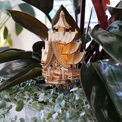 Tiny Treehouses Temple Of Joy, DIY wooden 3D Puzzle