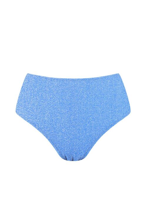 High Wasit Bikini Bottom-Aurora Blue