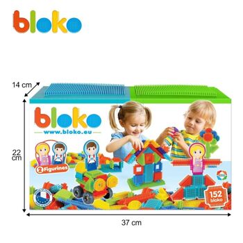 Boîte 152 Bloko + 2 supports + 2 Figurines Pods Famille - Dès 12 mois - 503625 7