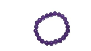 Bracelet de perles de pierre colorées 12