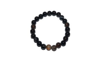 Bracelet de perles de pierre colorées 18